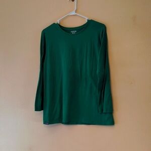 EUC Jansport relaxed fit long sleeve green tee sz L